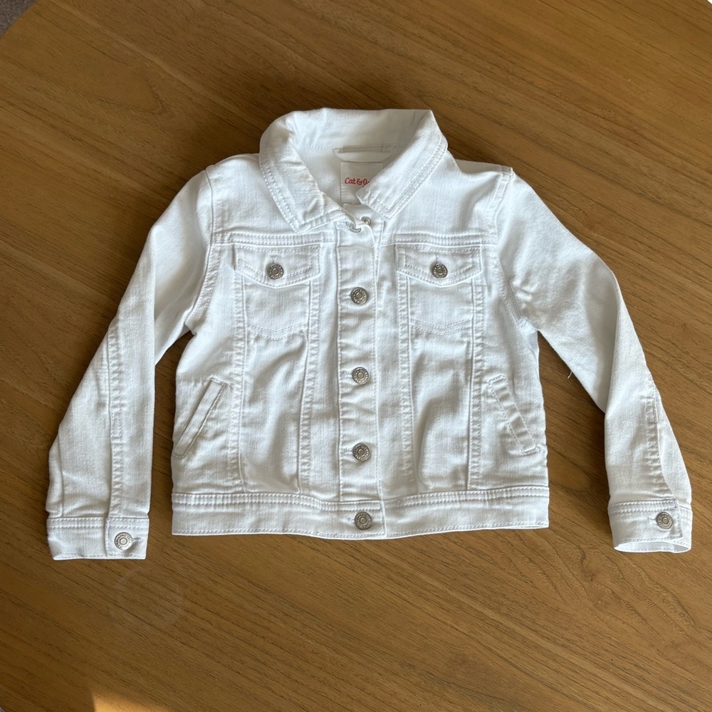 Cat & Jack White Denim Jacket
